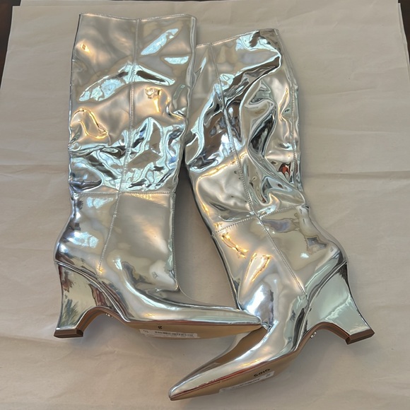 SAME EDELMAN VANCE 2 METALLIC TALL DRESS BOOT. - Picture 8 of 16
